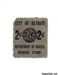 CityOfDetroitDepartmentOfHealthBeddingStamp